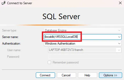 MSSQLLocalDB