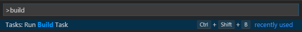 Run Build Task