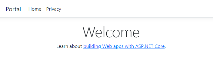 New Welcome Page
