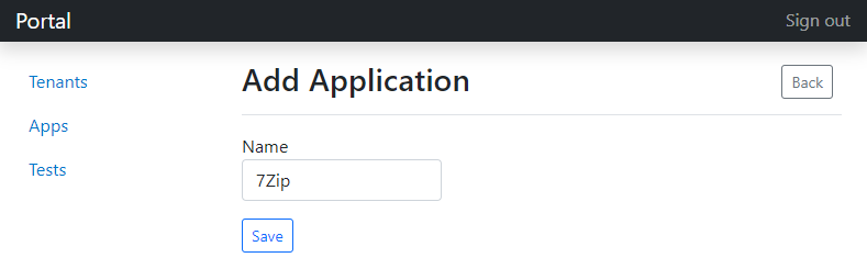 Add Application